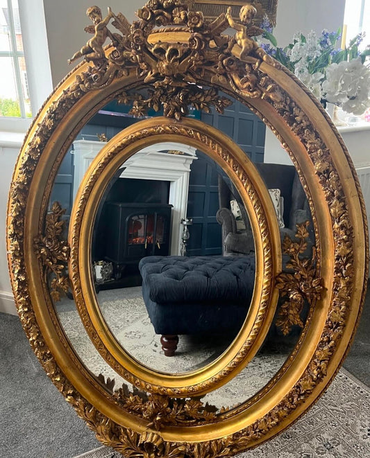 The Versailles Oval Gilded Mirror