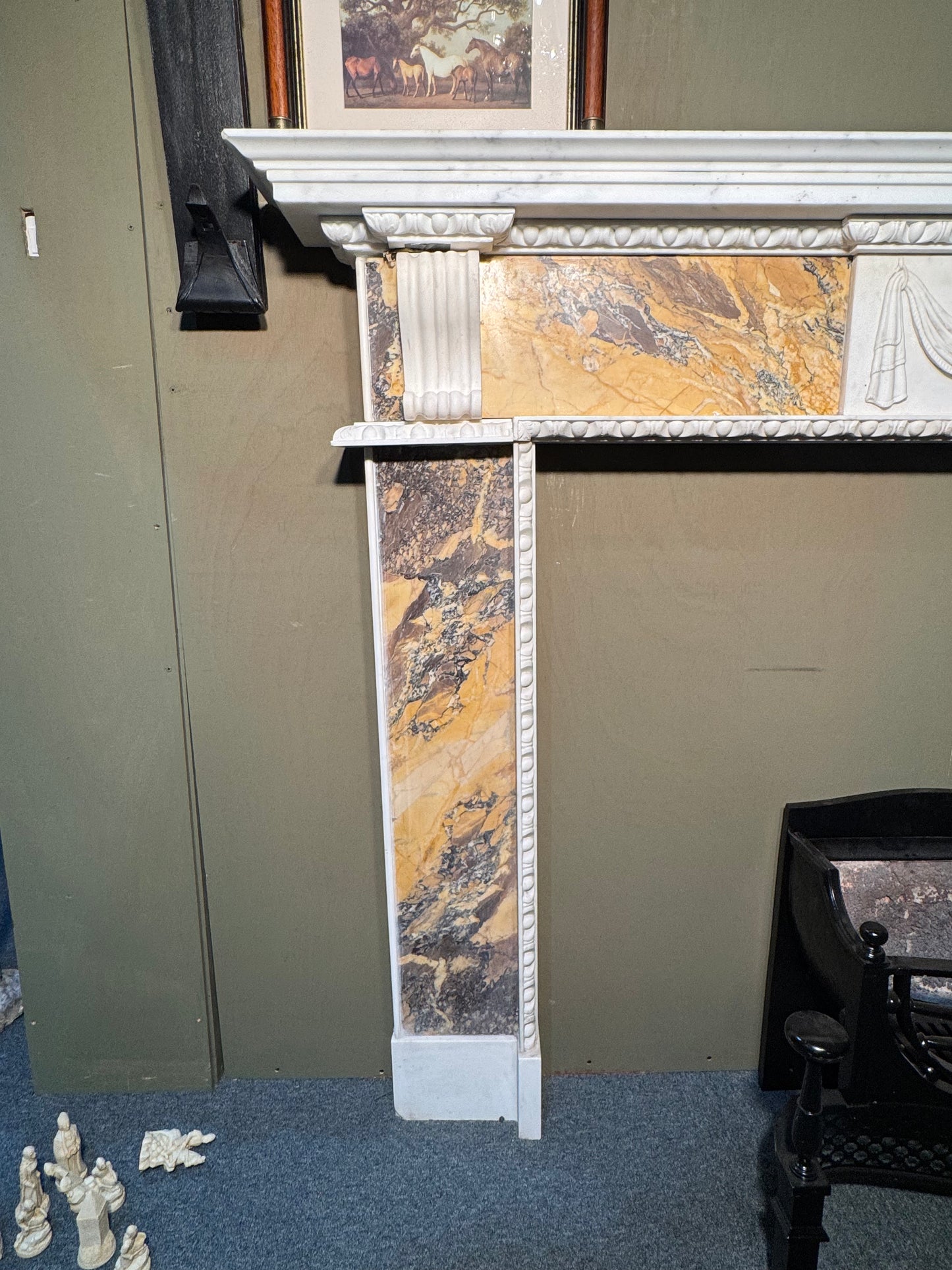 Sienna Marble Fireplace