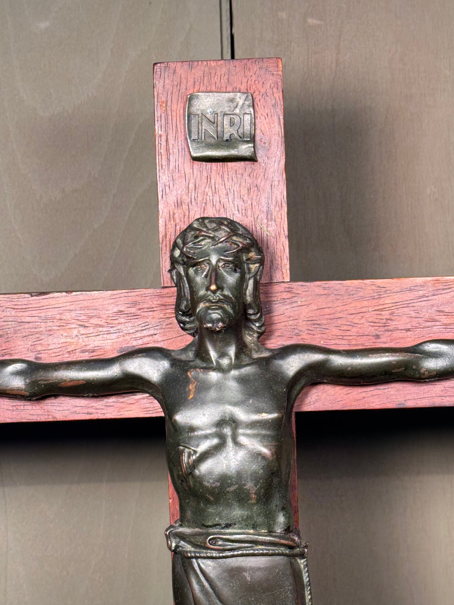 Art Deco Jesus Christ Crucifix