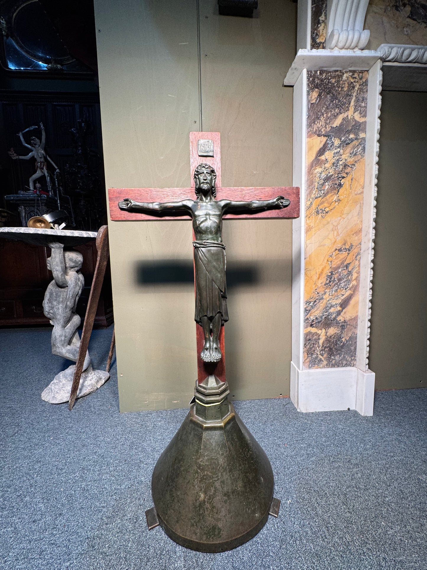 Art Deco Jesus Christ Crucifix