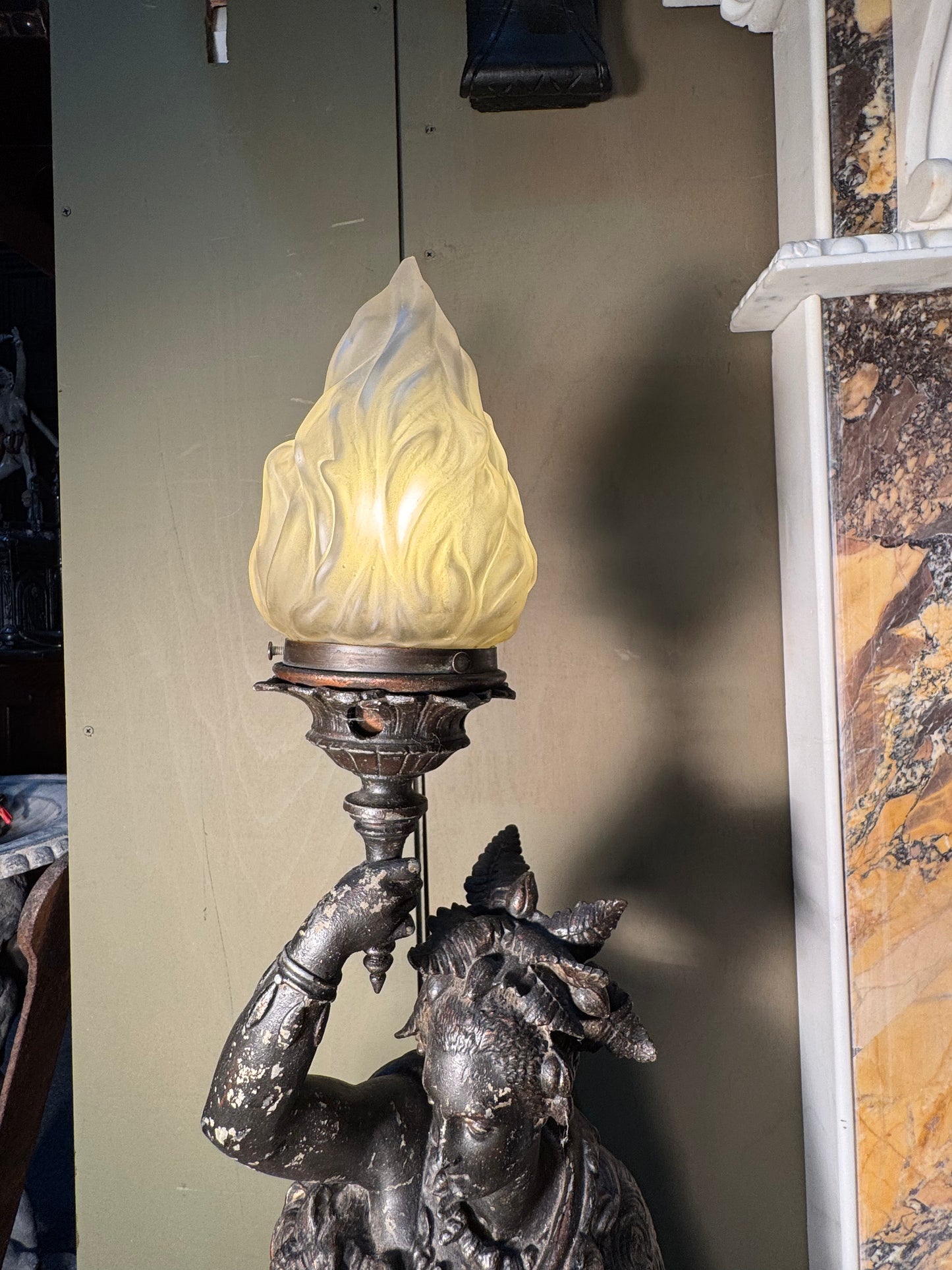 Grecian Warrior Lamp