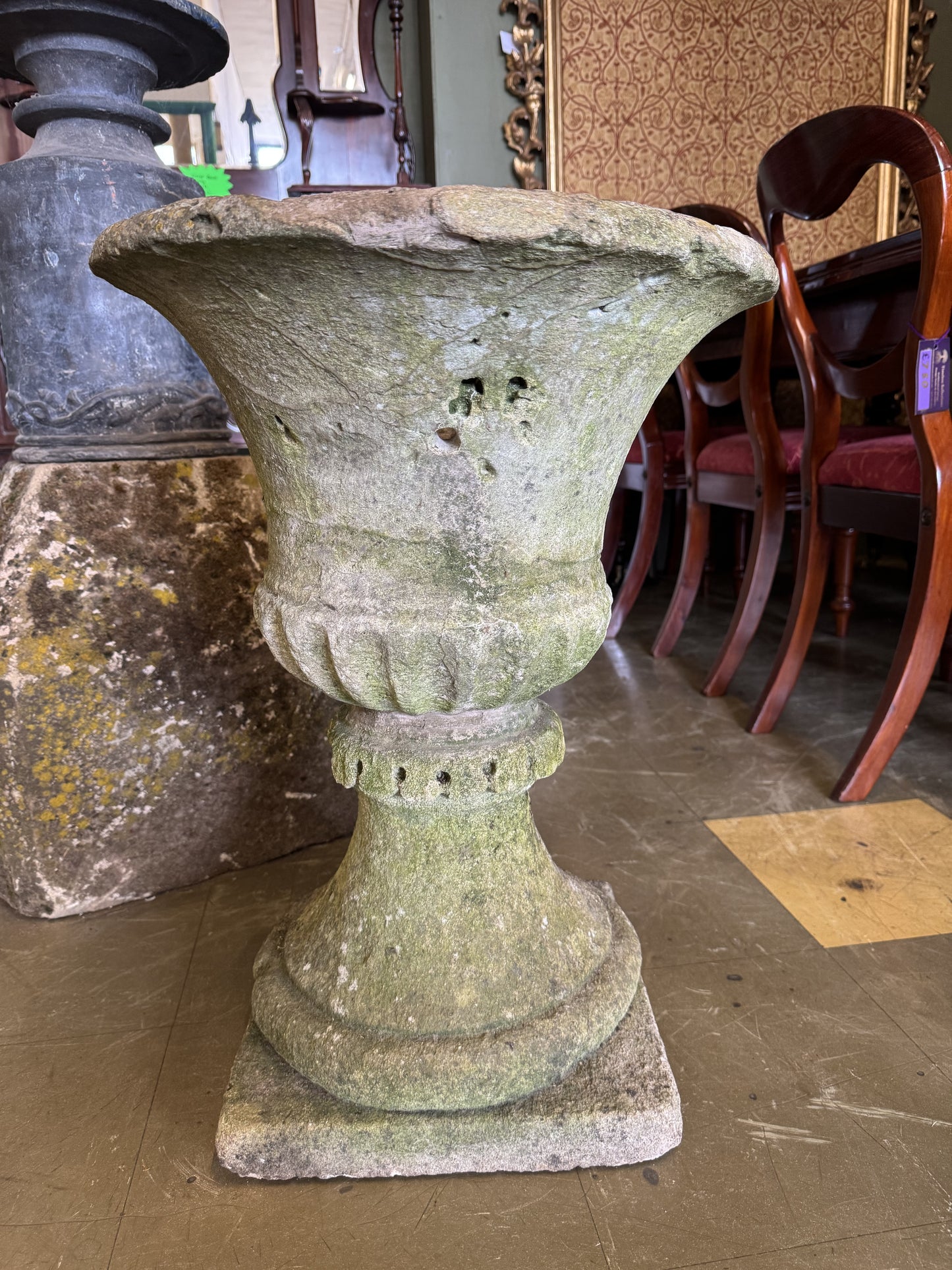 Antique Stone Garden Urn