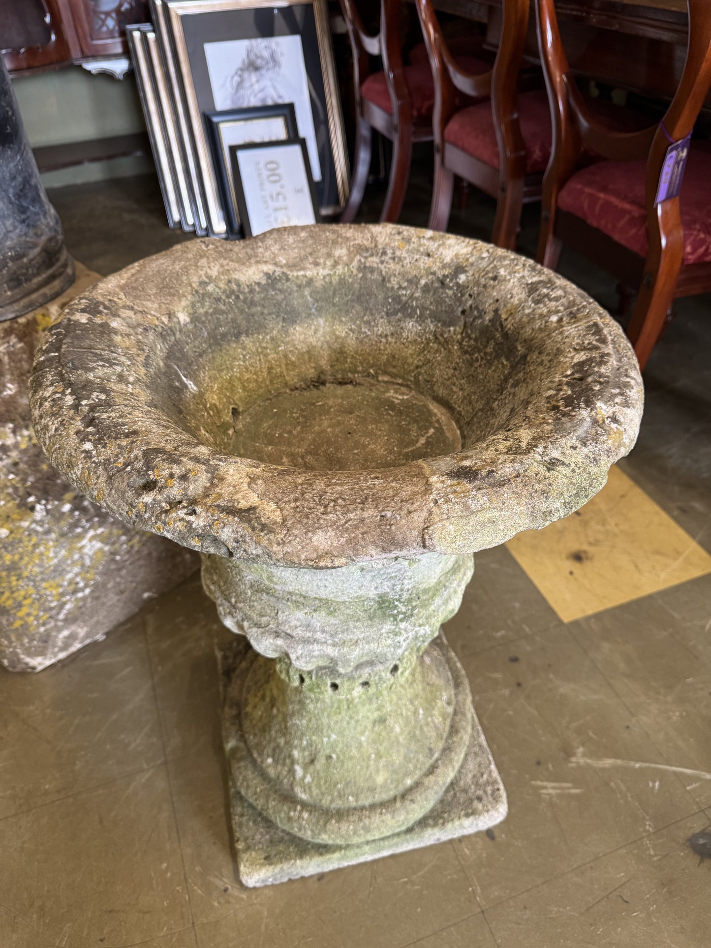 Antique Stone Garden Urn