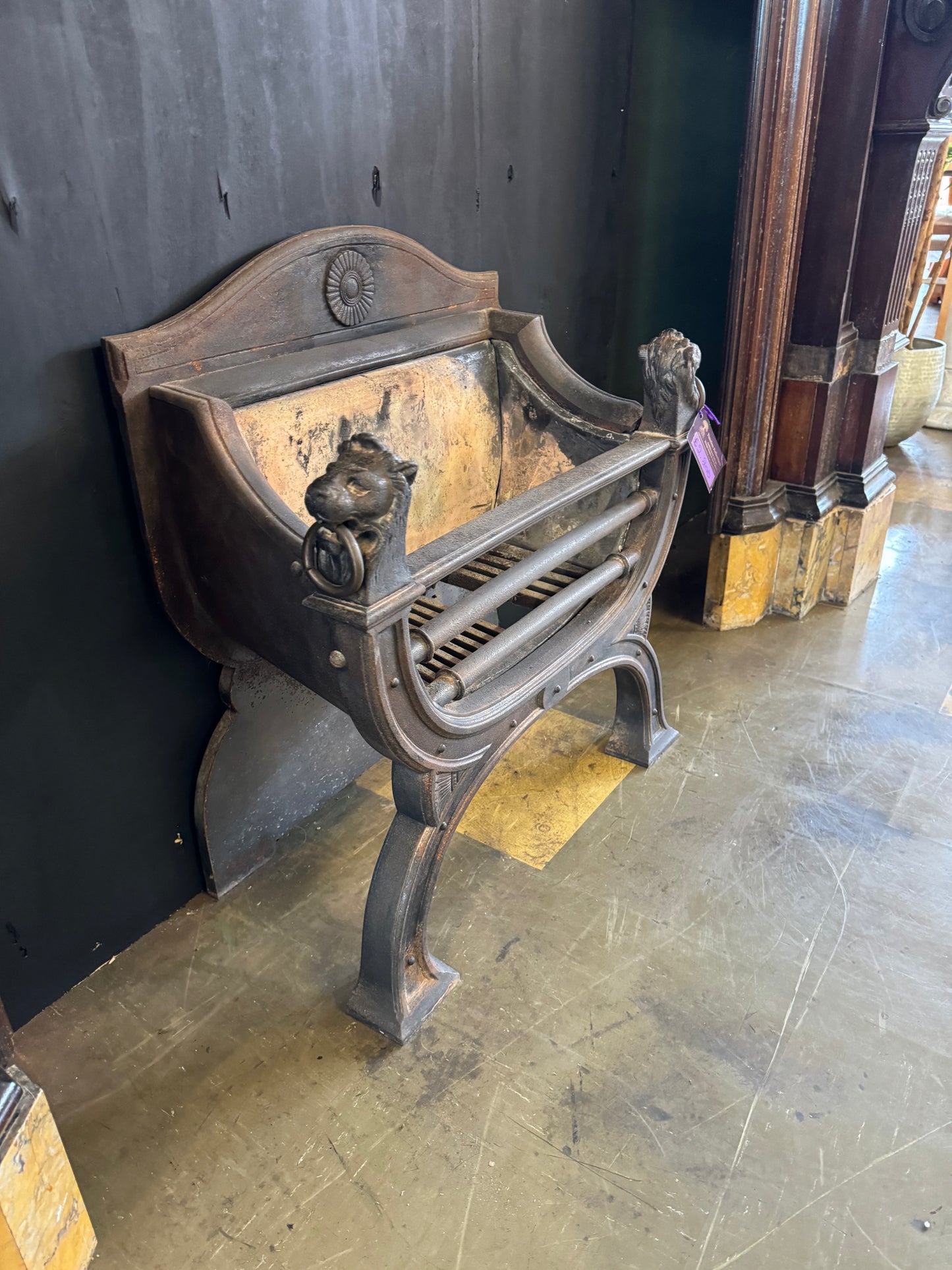 Lionhead Fireplace Grate