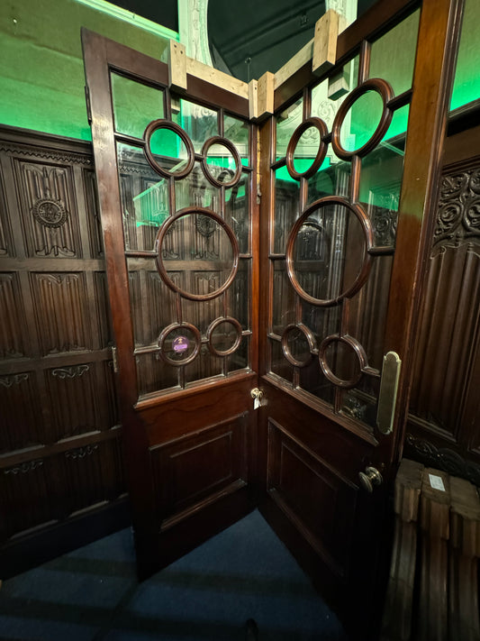 Georgian Mahogany Circle Doors