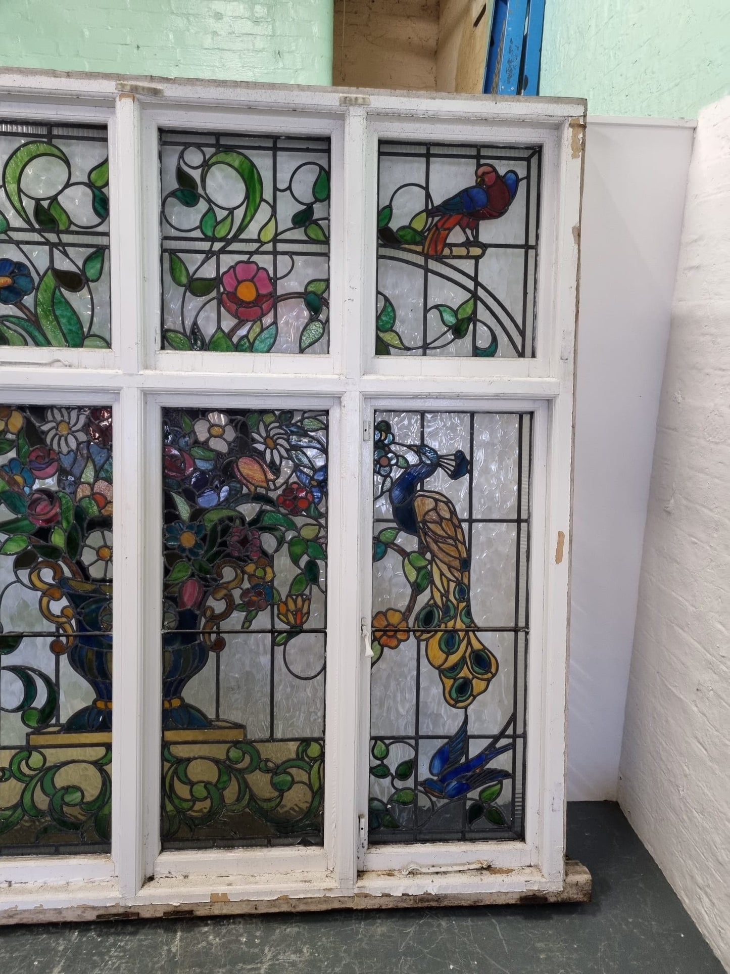 Arts and Crafts Stained Glass Window