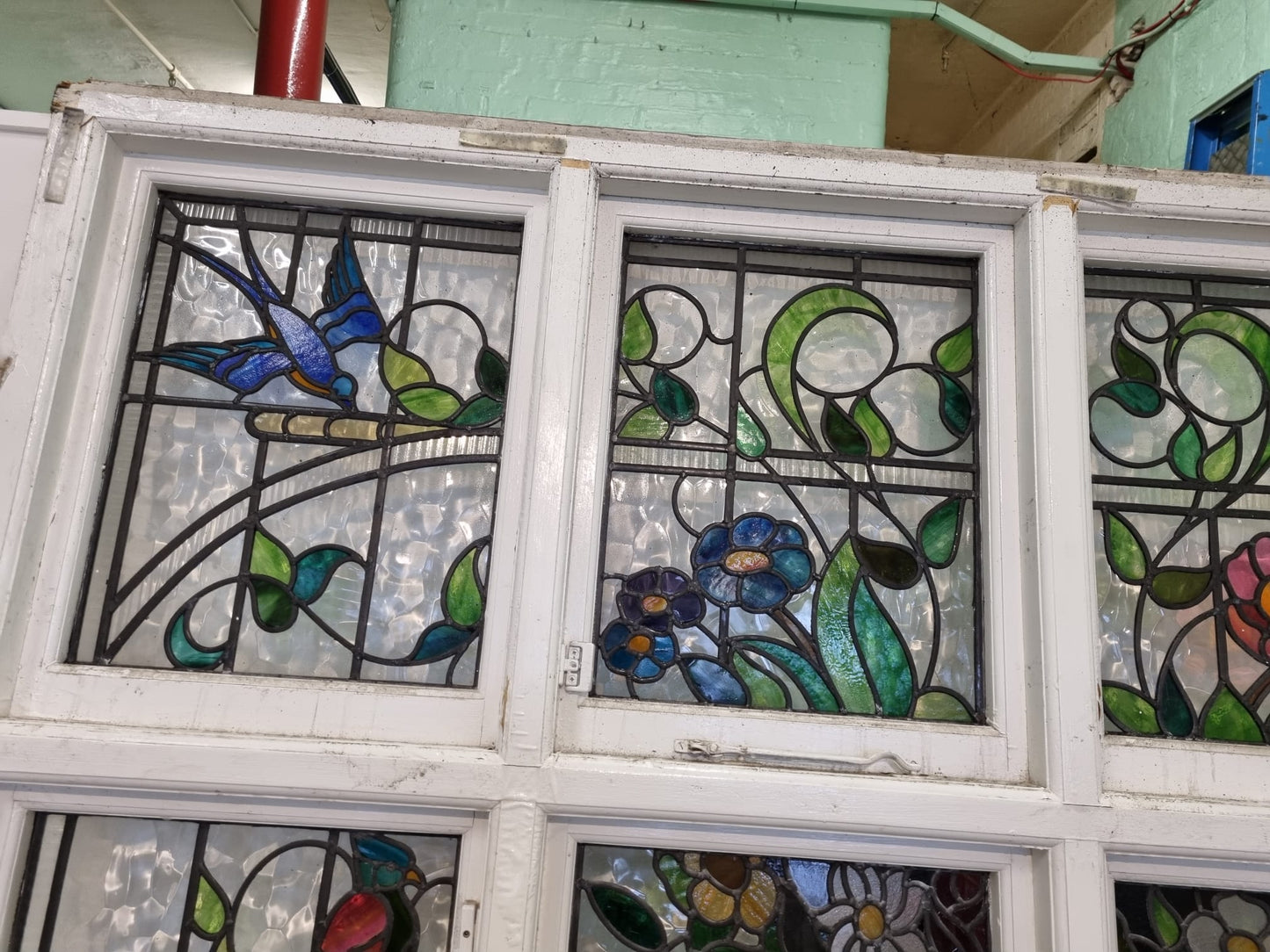 Arts and Crafts Stained Glass Window