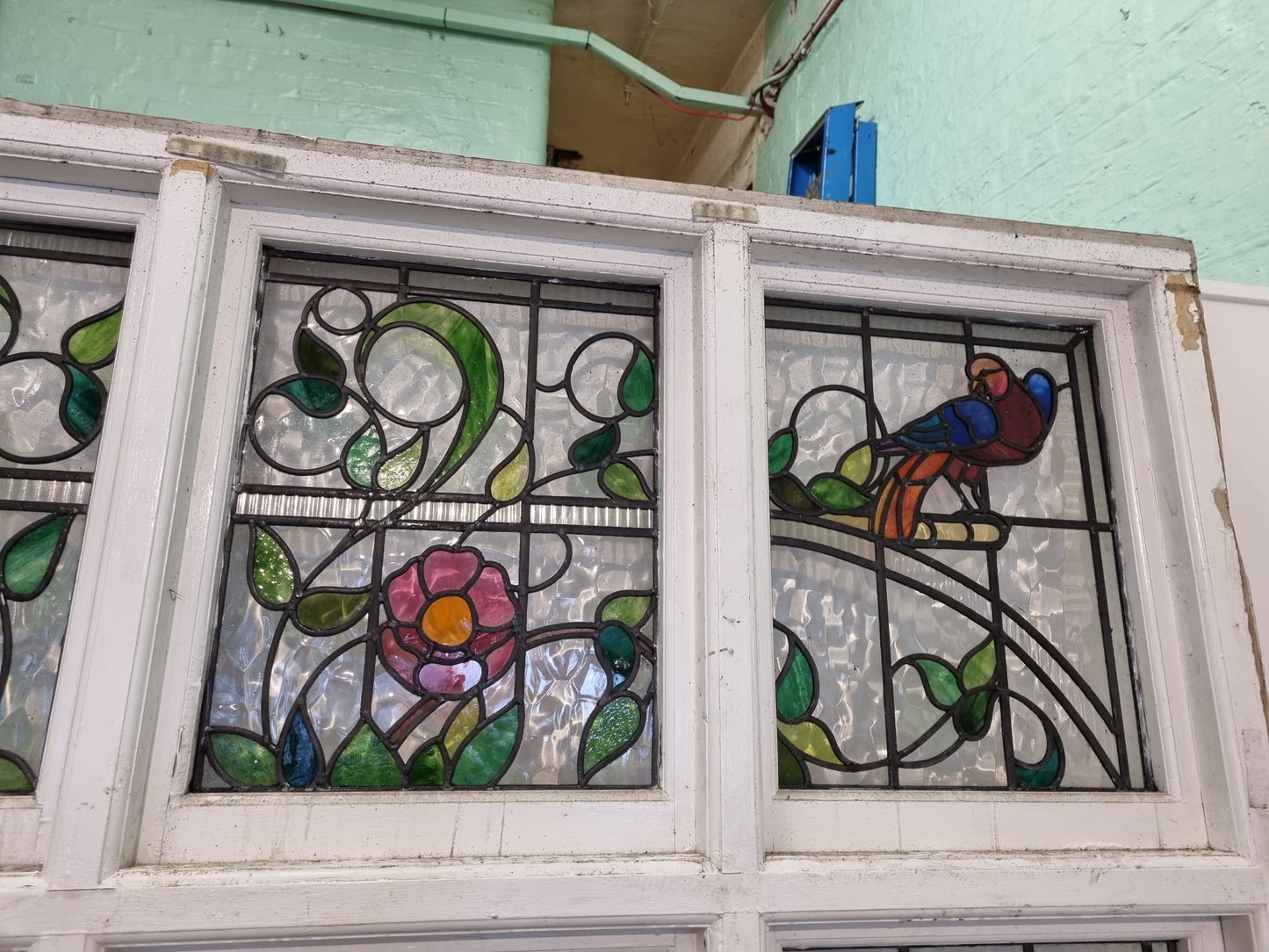 Arts and Crafts Stained Glass Window