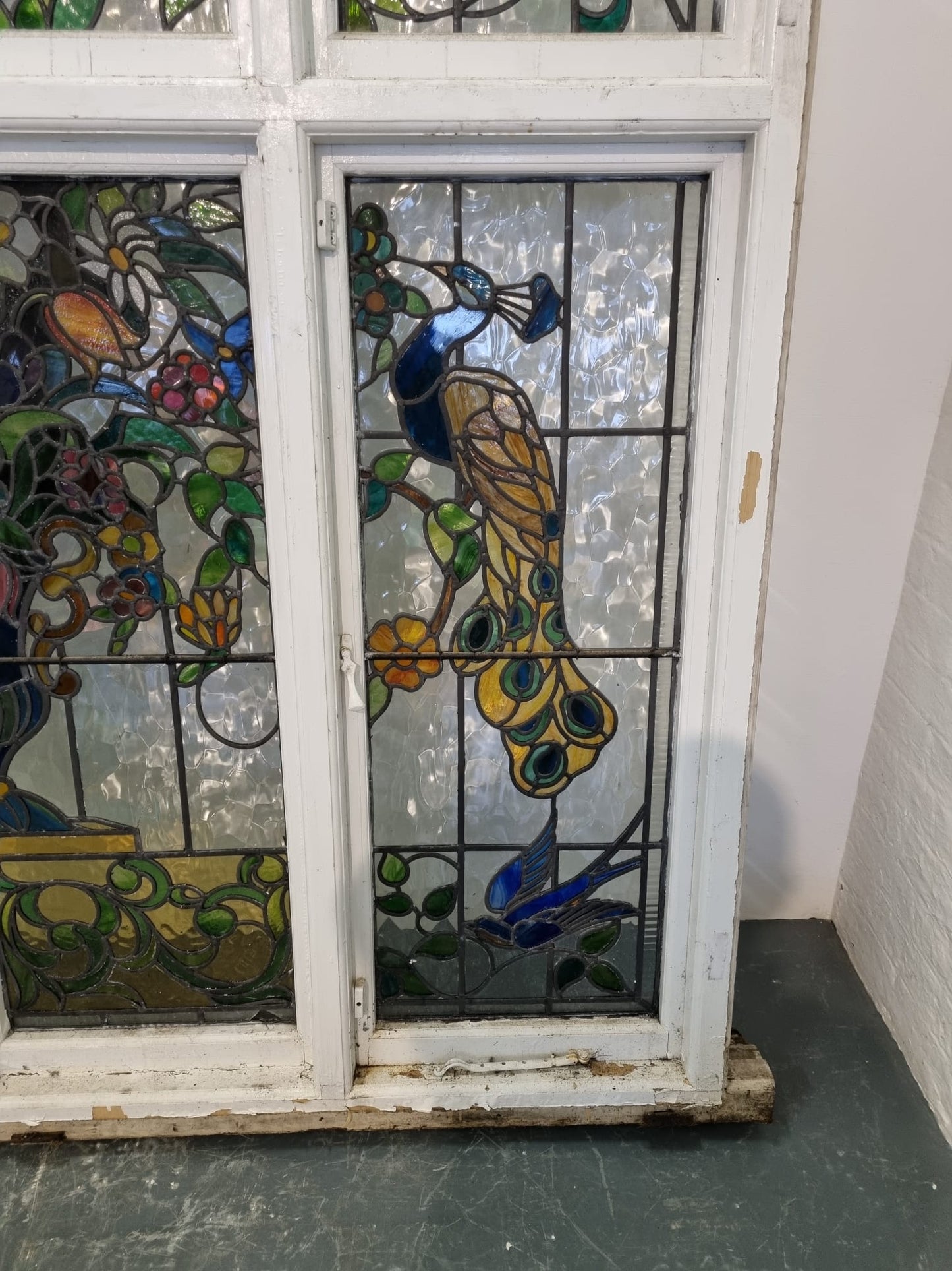 Arts and Crafts Stained Glass Window