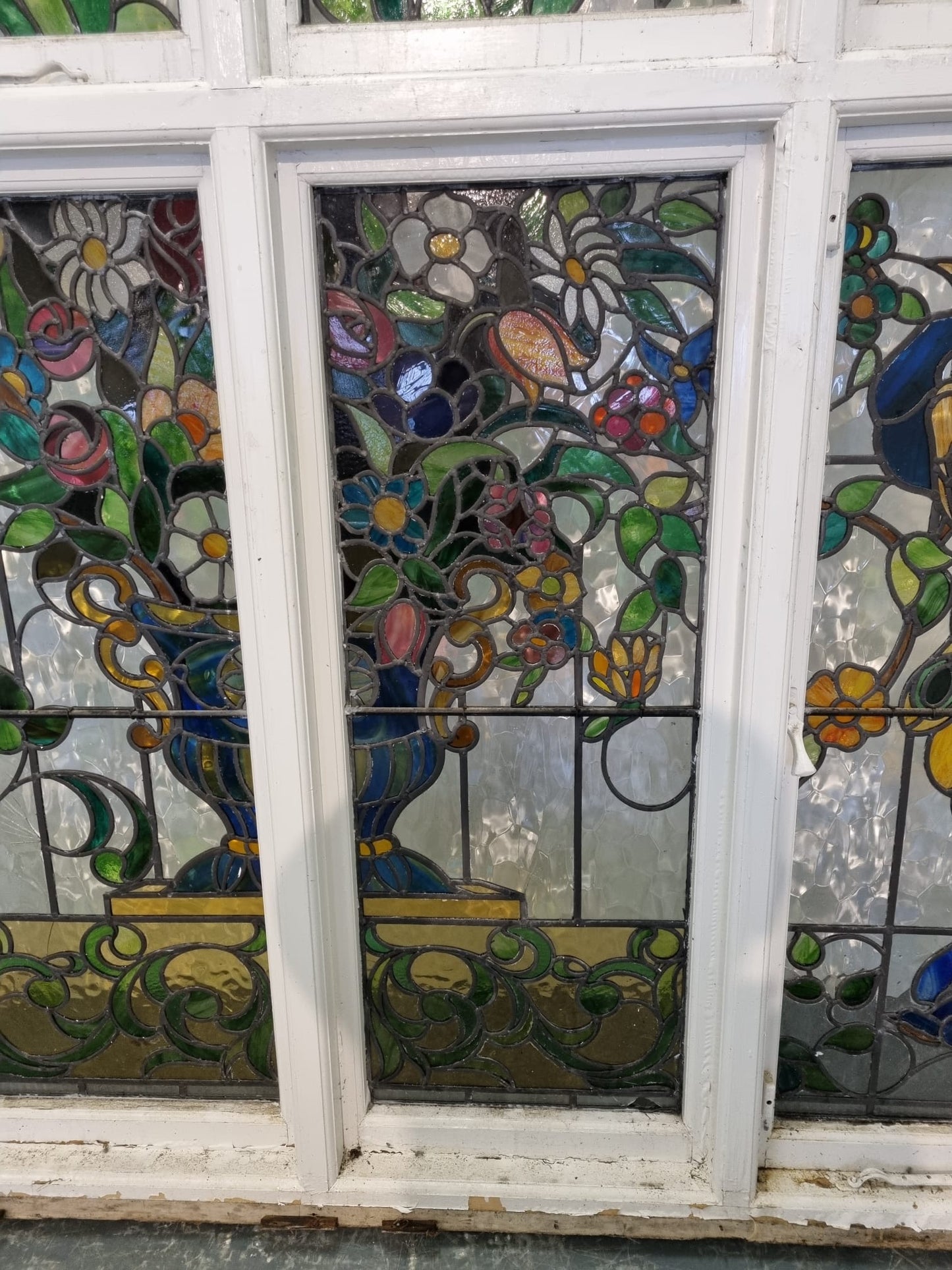 Arts and Crafts Stained Glass Window
