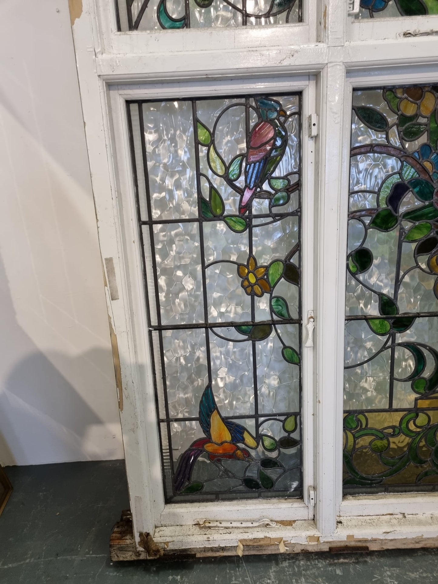 Arts and Crafts Stained Glass Window