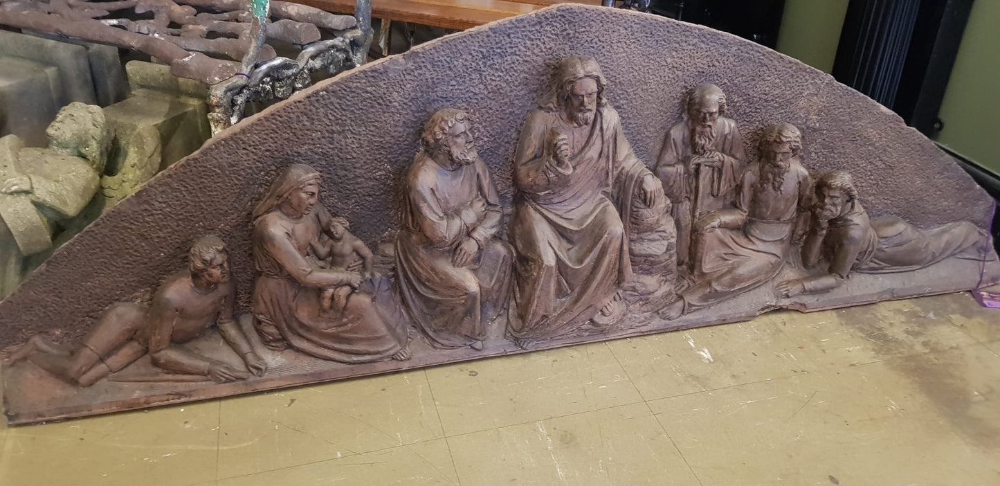 Carved Scene of Christ with Disciples