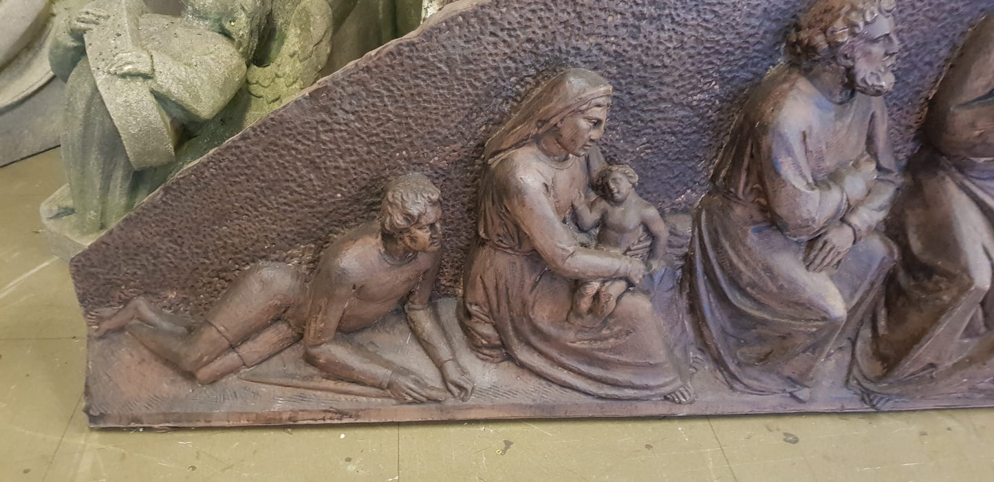 Carved Scene of Christ with Disciples