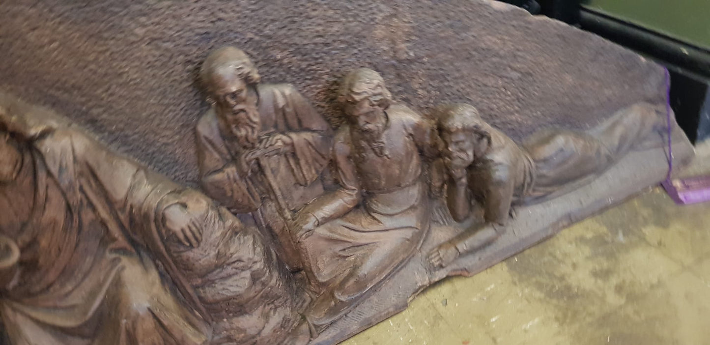 Carved Scene of Christ with Disciples
