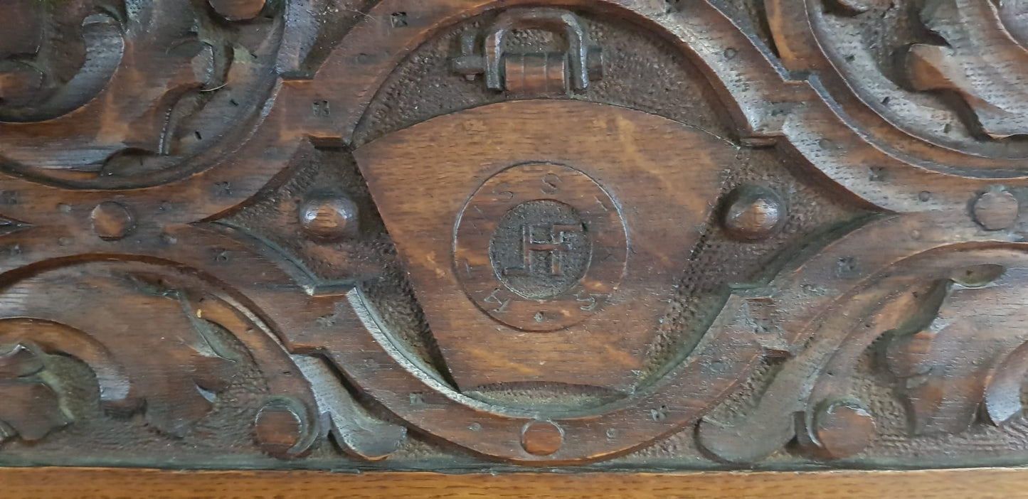 Exquisite Hand-Carved Fireplace by Harry Percy Jackson