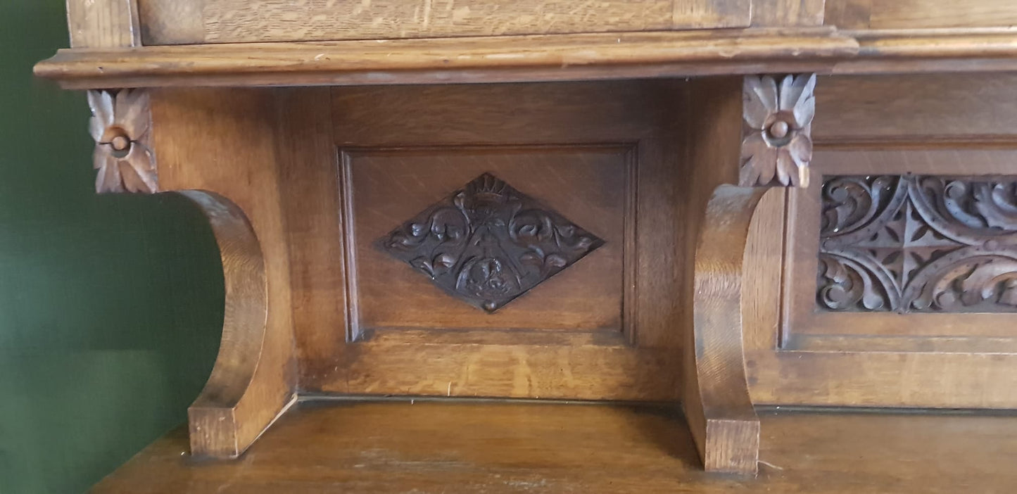 Exquisite Hand-Carved Fireplace by Harry Percy Jackson