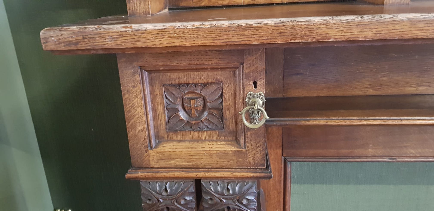 Exquisite Hand-Carved Fireplace by Harry Percy Jackson