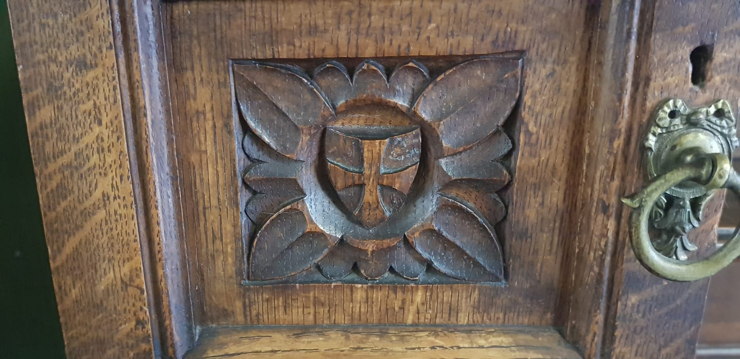 Exquisite Hand-Carved Fireplace by Harry Percy Jackson