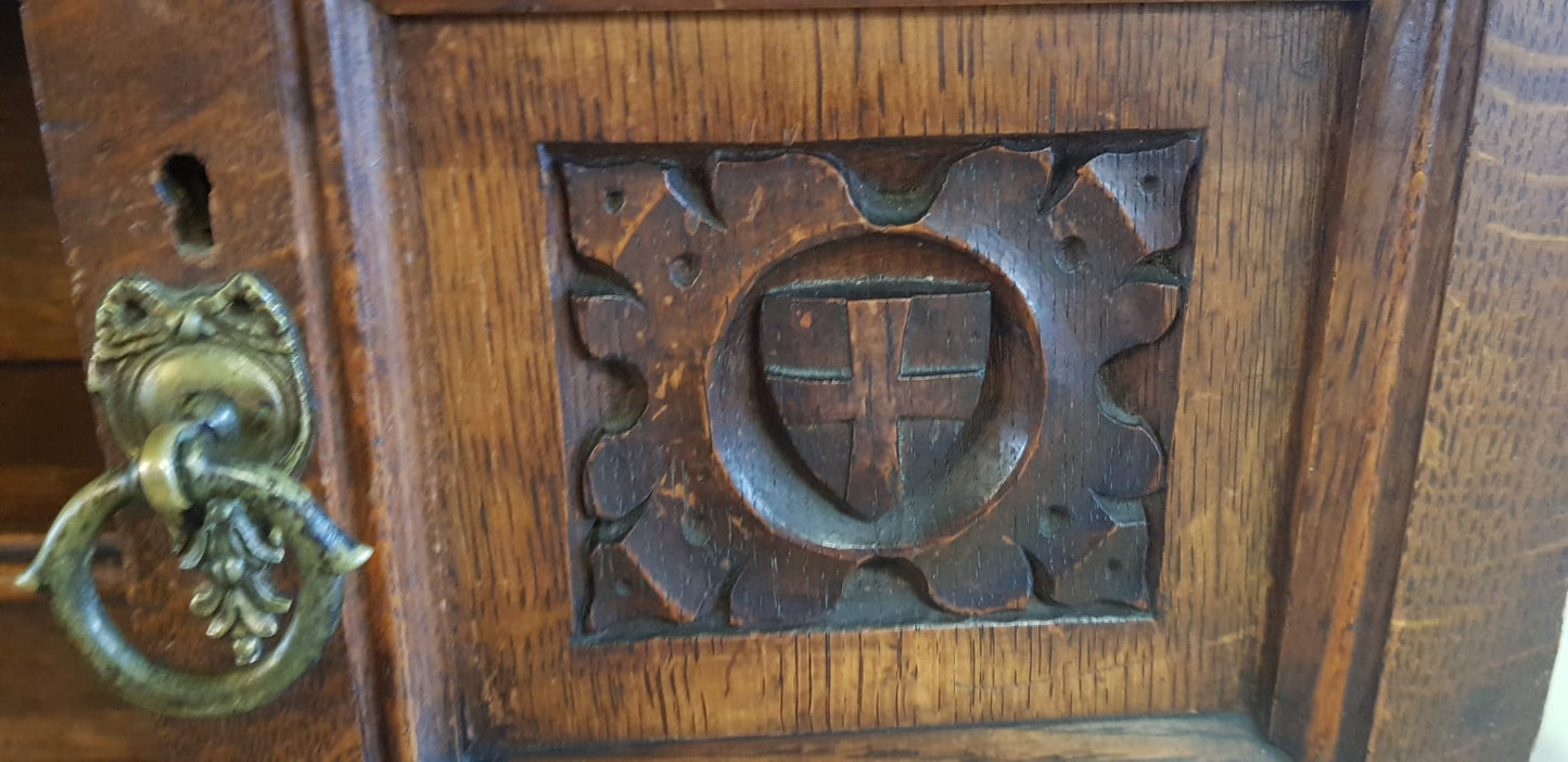 Exquisite Hand-Carved Fireplace by Harry Percy Jackson