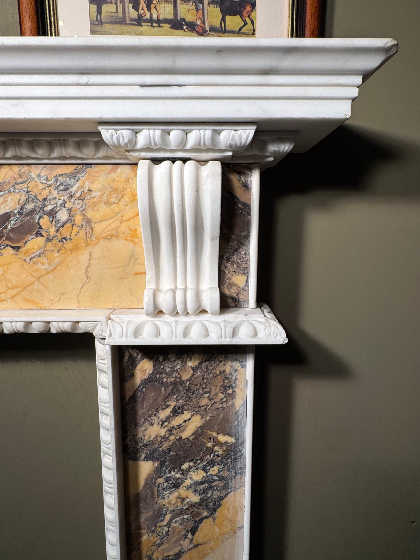 Sienna Marble Fireplace