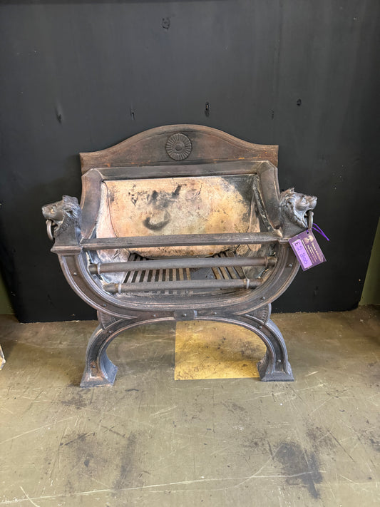 Lionhead Fireplace Grate