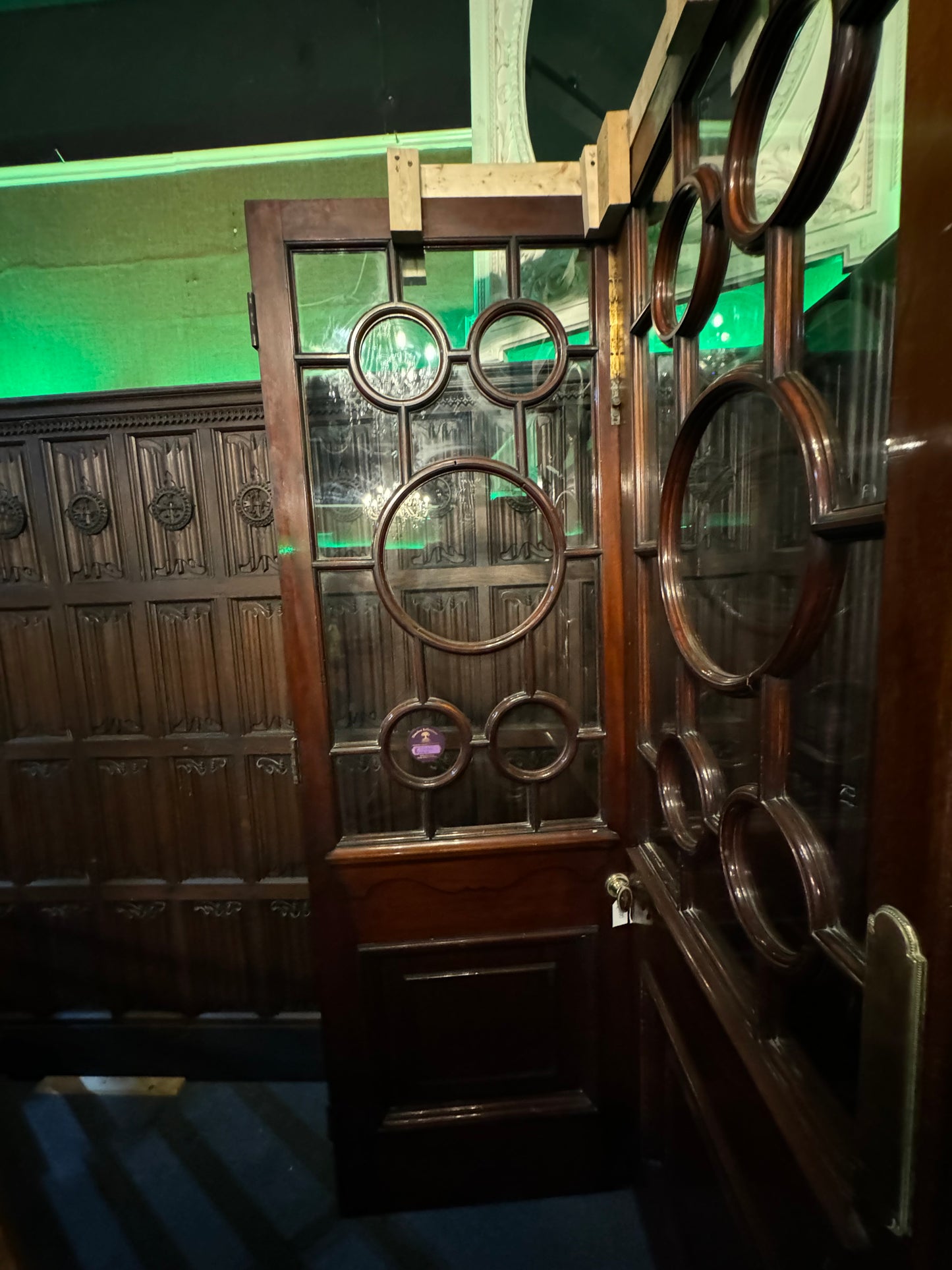 Georgian Mahogany Circle Doors