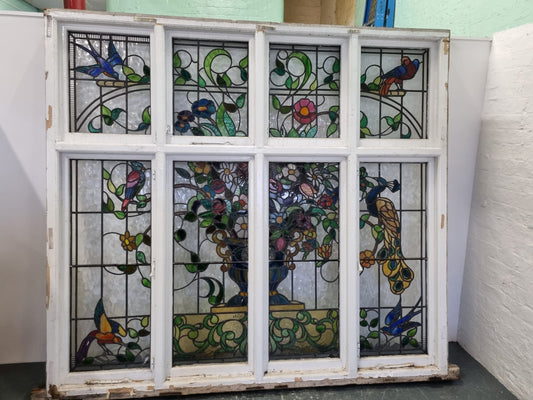 Arts and Crafts Stained Glass Window