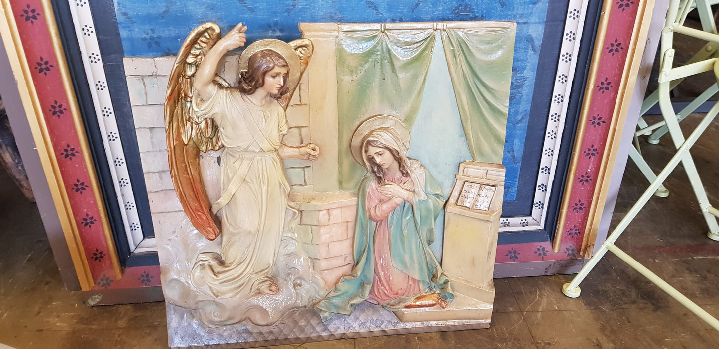 Hand-Carved Station of the Cross Panel